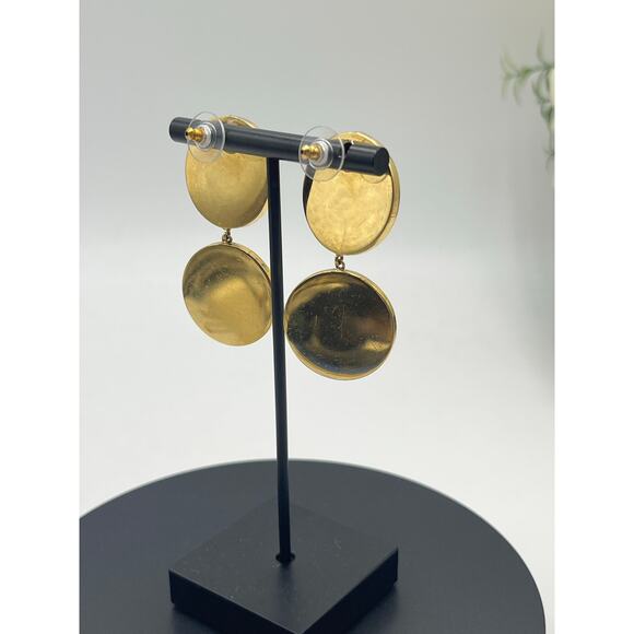 Joanna Laura Constantine Round Double Drop White Multicolored Confetti Earrings - Picture 3 of 10